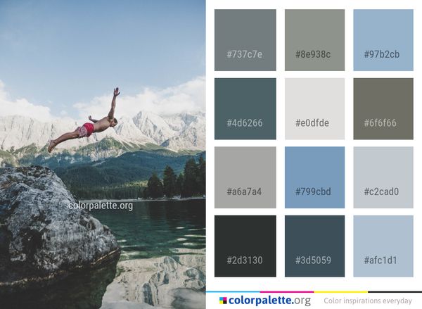 Water Mountainous Landforms Sky Color Palette