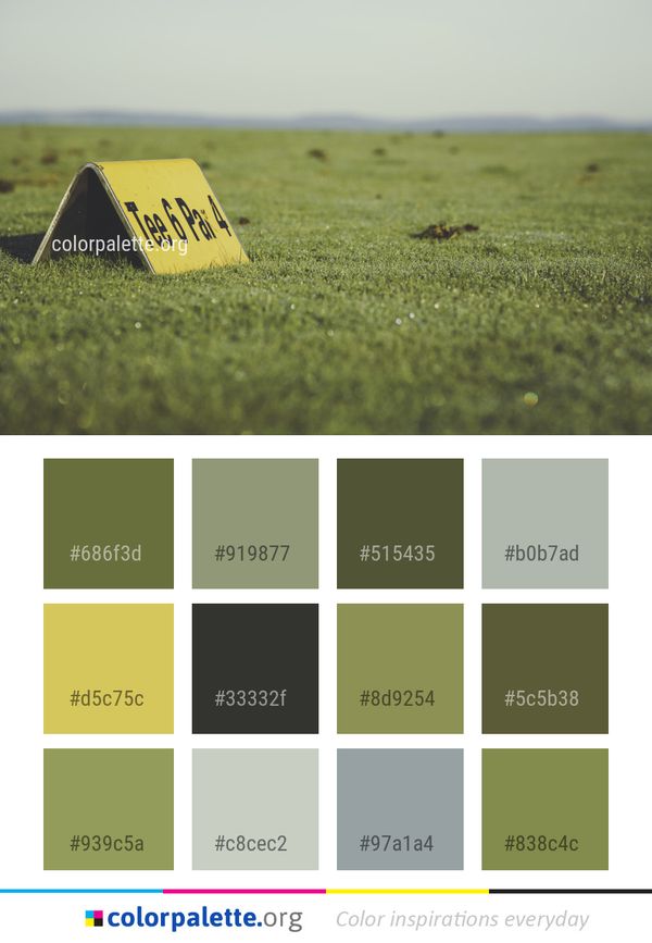 Grassland Green Yellow Color Palette