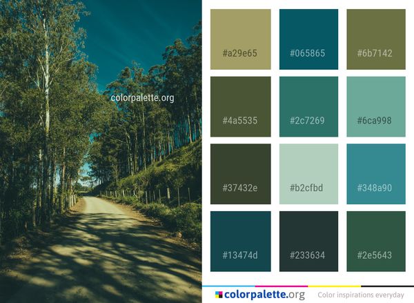 Nature Green Tree Color Palette