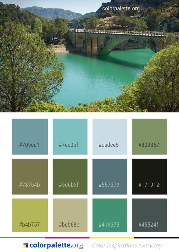 Nature Reserve Arch Bridge Color Palette