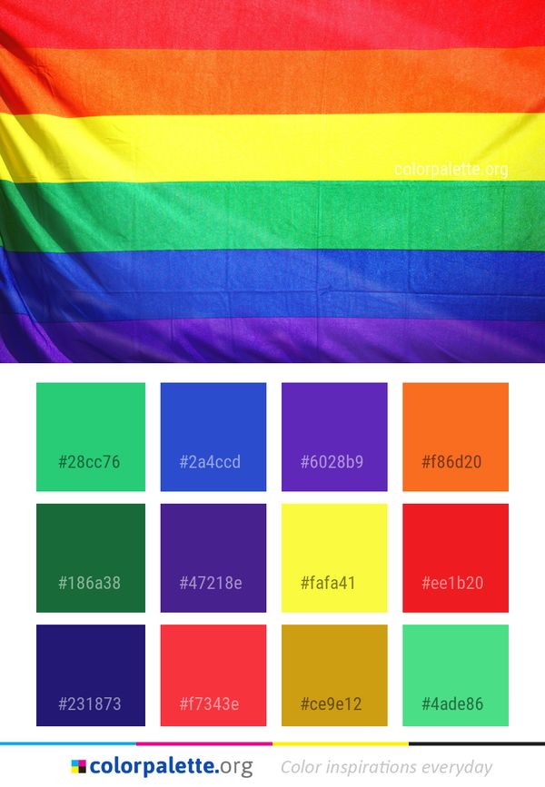 Red Green Yellow Color Palette