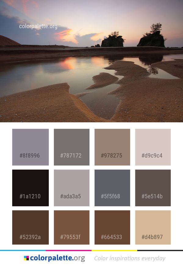 Reflection Sky Sunset Color Palette