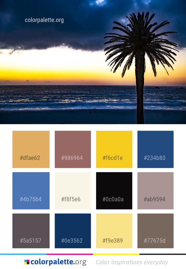 Sky Sea Body Of Water Color Palette