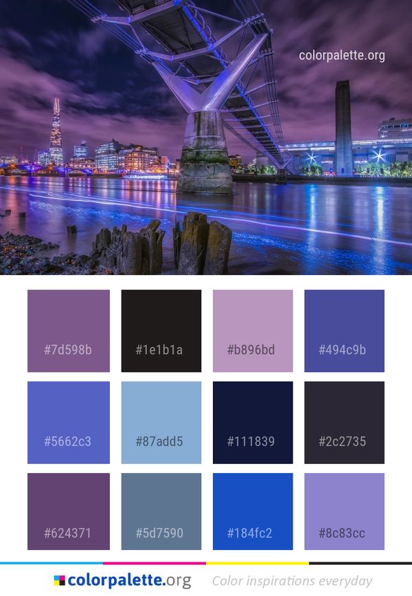 Cityscape Reflection Landmark Color Palette