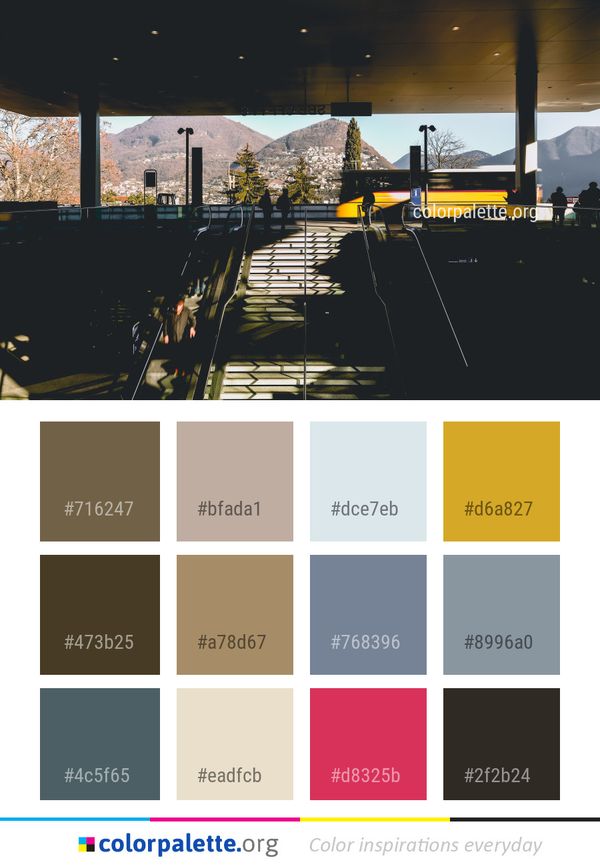 Reflection Architecture Water Color Palette