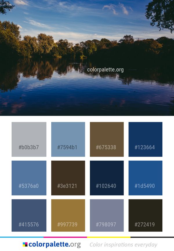 Reflection Water Sky Color Palette