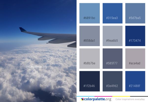 Sky Airline Airplane Color Palette