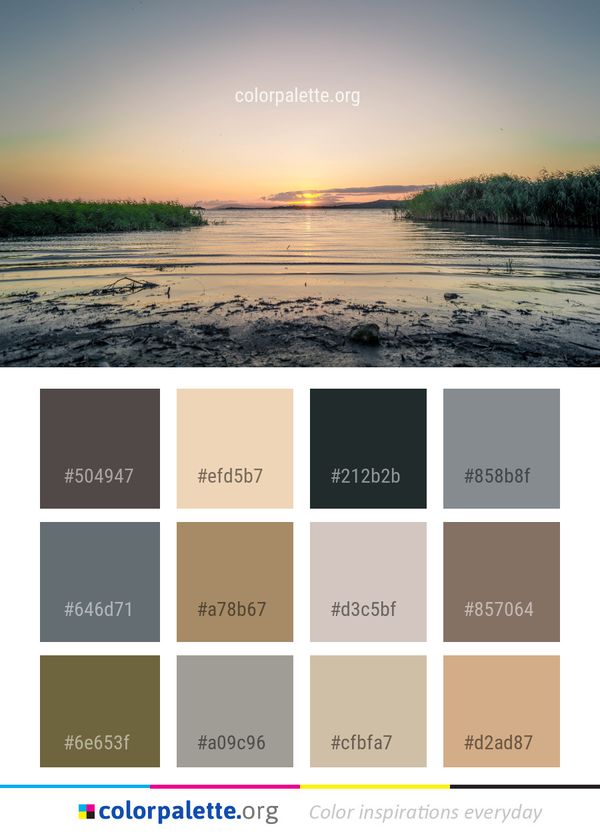 Sky Water Reflection Color Palette