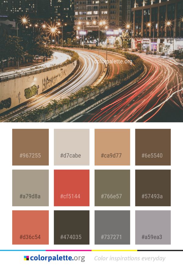 Urban Area Metropolitan City Color Palette