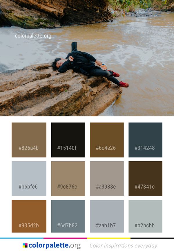 Water Body Of River Color Palette