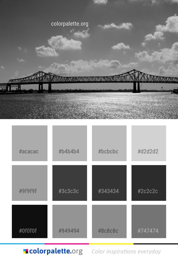 Bridge Sky Black Color Palette