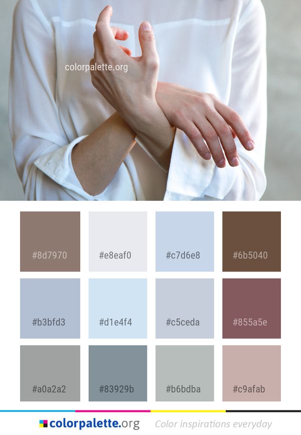 Hand Finger Shoulder Color Palette