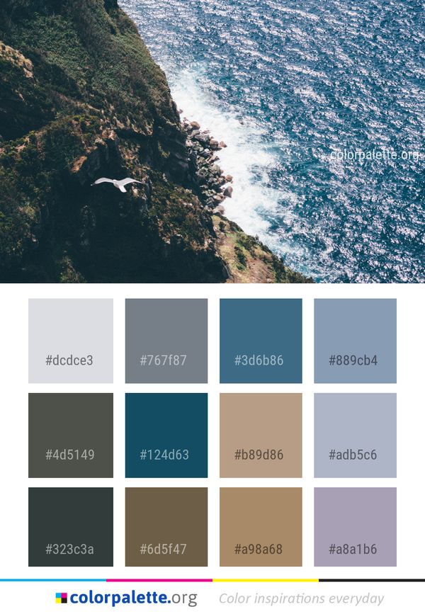 Sea Coast Water Color Palette