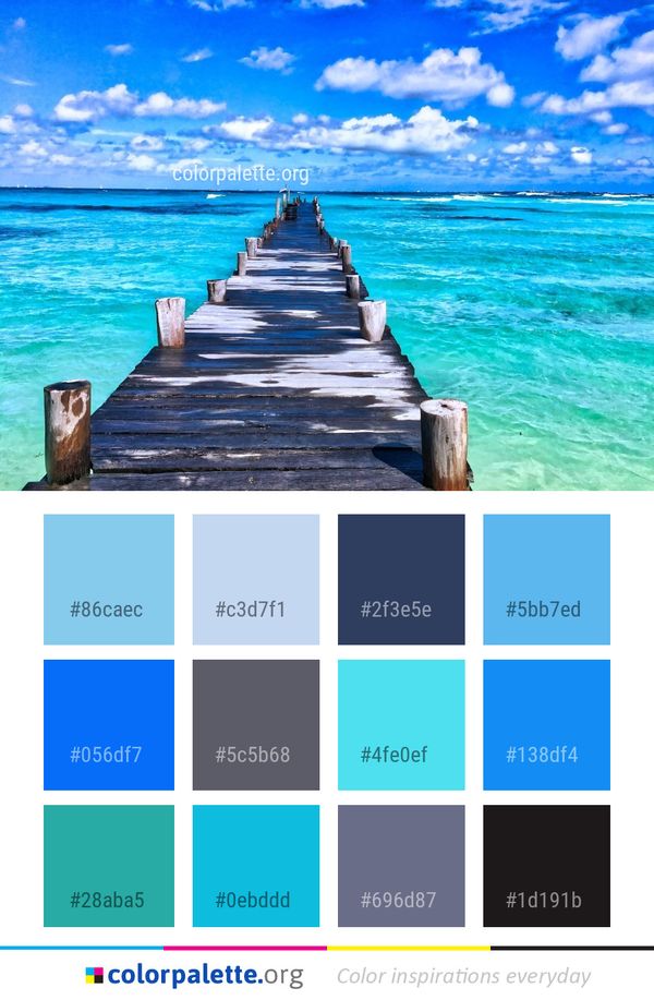 Sea Sky Ocean Color Palette