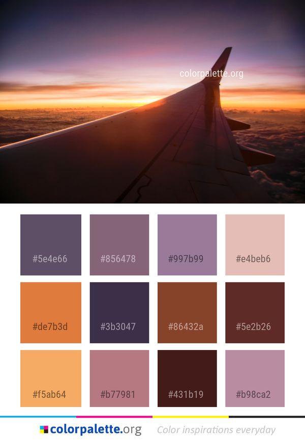 Sky Horizon Sunrise Color Palette