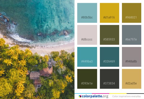 Water Nature Body Of Color Palette