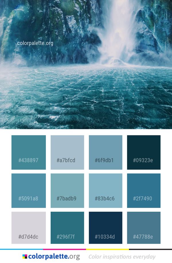 Water Nature Body Of Color Palette