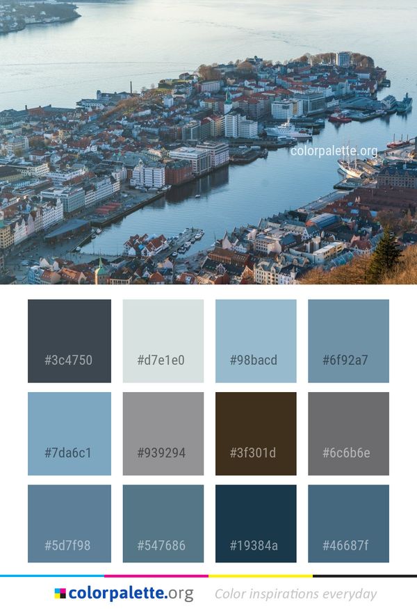 Waterway City Water Transportation Color Palette