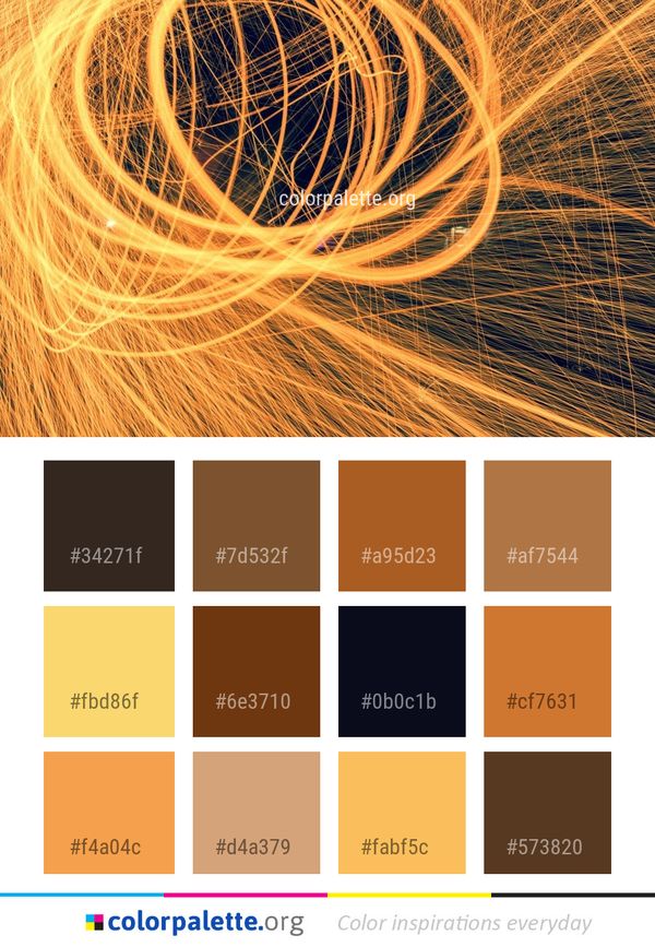 Yellow Light Orange Color Palette