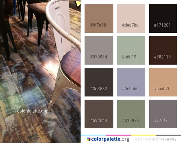 Floor Flooring Chair Color Palette