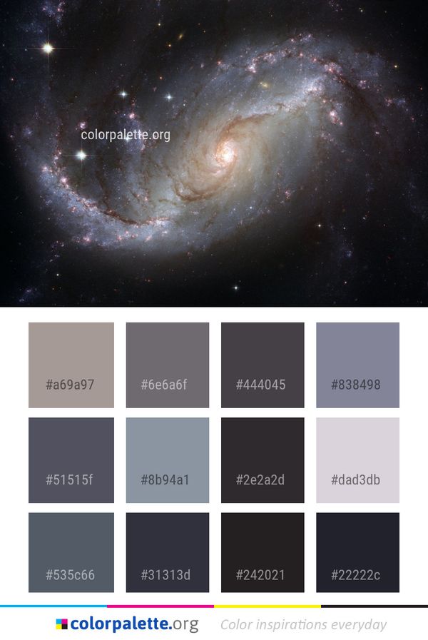 Galaxy Atmosphere Spiral Color Palette