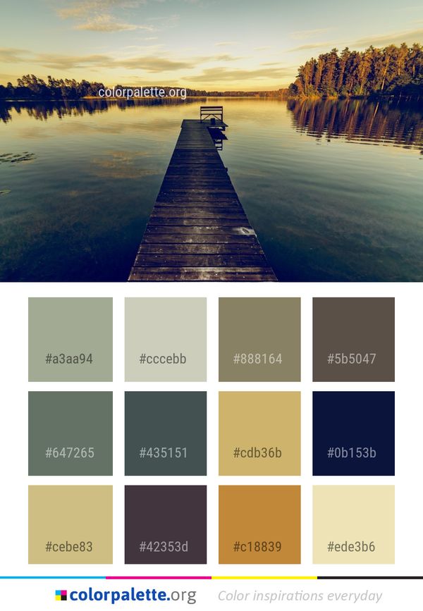 Reflection Water Nature Color Palette