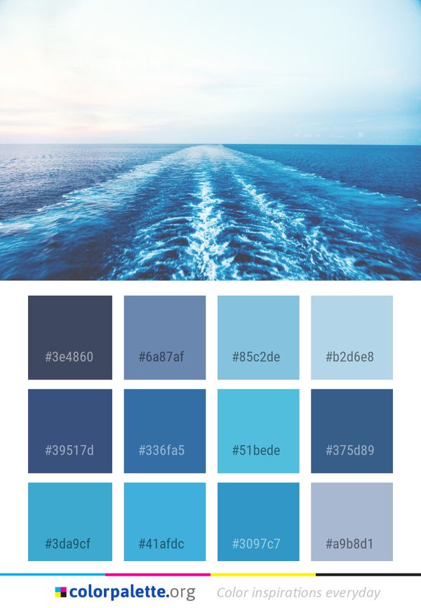 Sea Ocean Horizon Color Palette