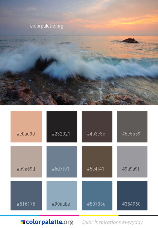 Sea Ocean Wave Color Palette