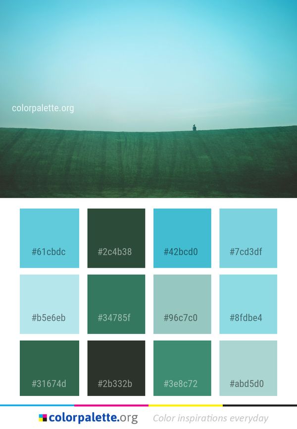Sky Grassland Horizon Color Palette