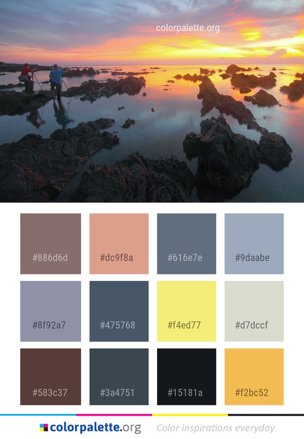 Sky Sea Sunrise Color Palette
