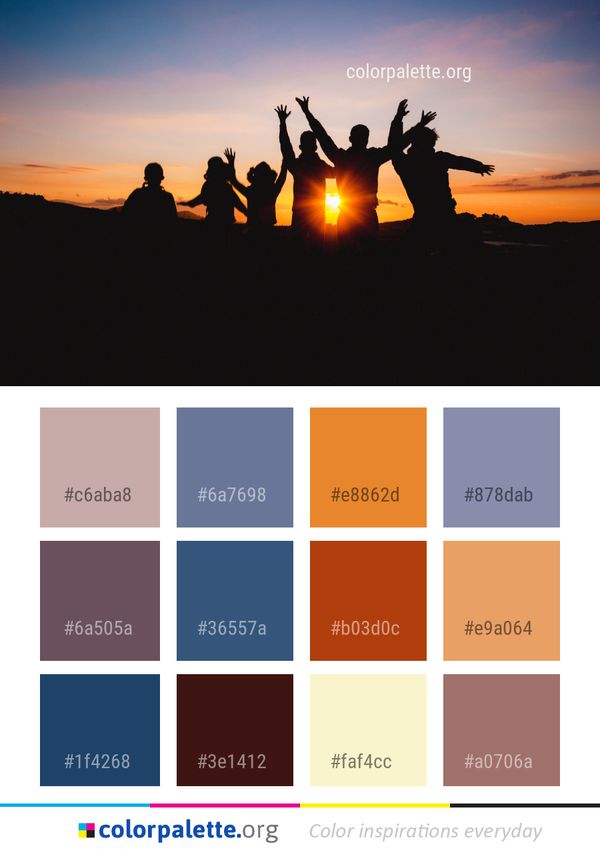 Sky Sunrise Sunset Color Palette
