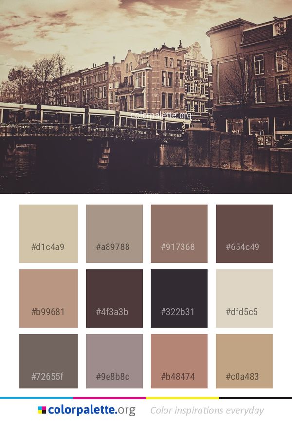 Waterway Reflection Water Color Palette