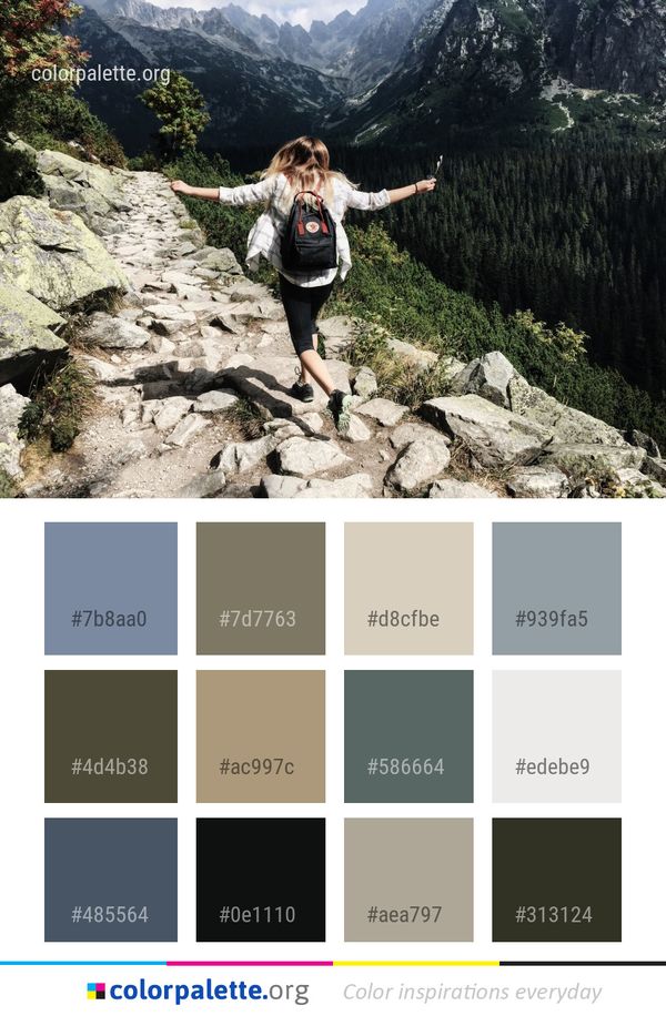 Wilderness Mountainous Landforms Mountain Color Palette