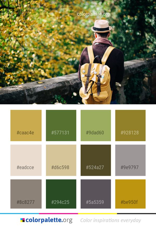 Yellow Tree Plant Color Palette