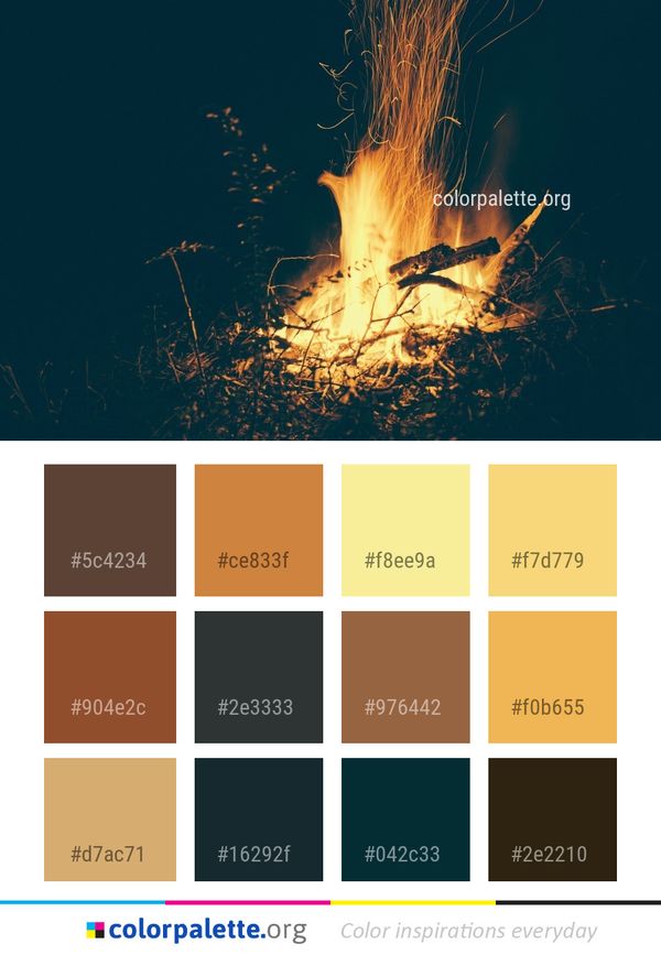 Flame Sky Heat Color Palette