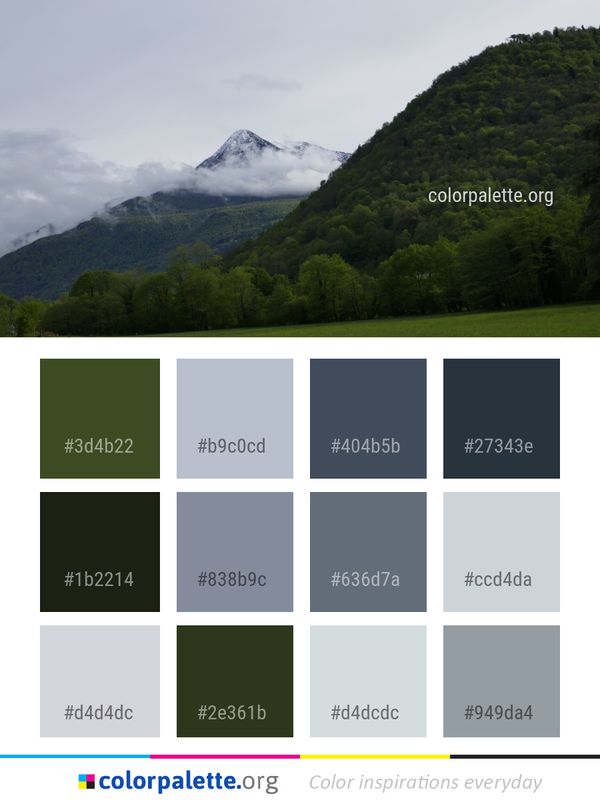 Mountainous Landforms Highland Sky Color Palette
