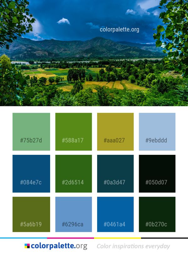 Nature Sky Vegetation Color Palette