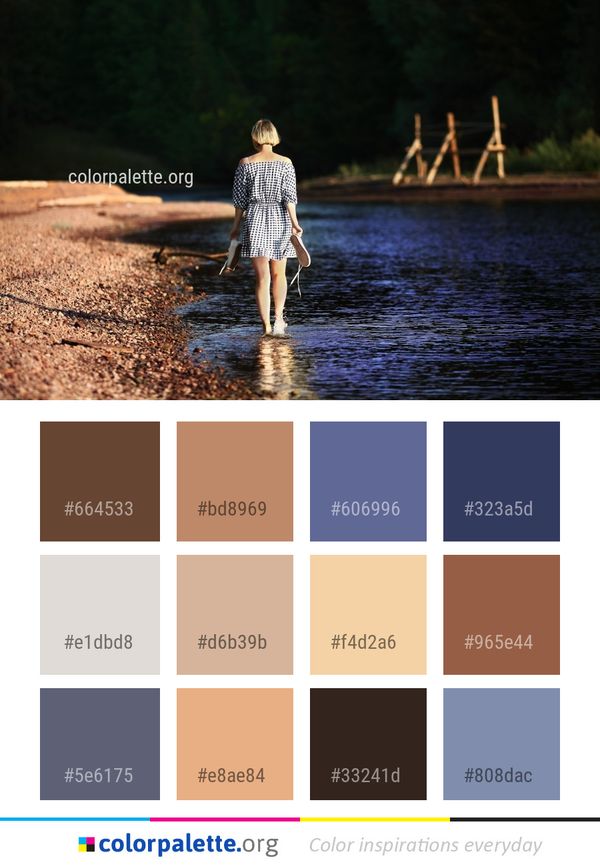 Water Nature Reflection Color Palette