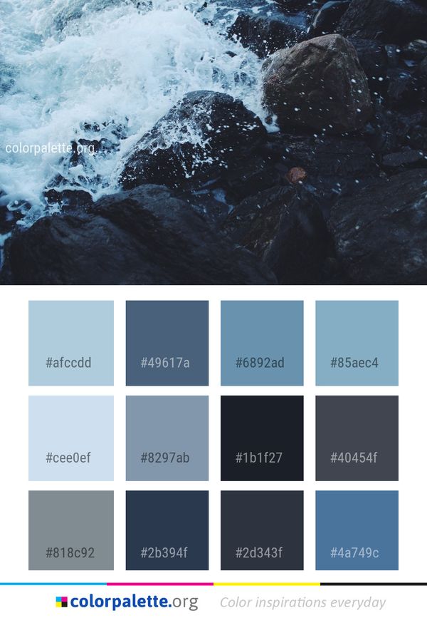 Water Rock Geological Phenomenon Color Palette