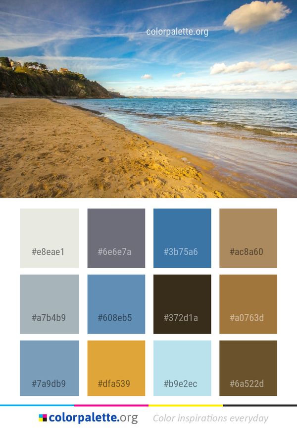Beach Sea Sky Color Palette