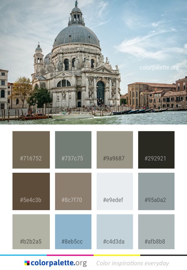 Landmark Sky Waterway Color Palette
