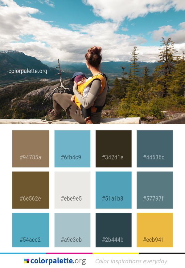 Mountainous Landforms Nature Mountain Color Palette