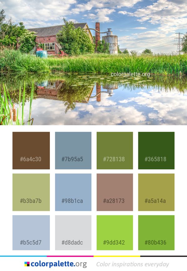 Reflection Waterway Water Color Palette