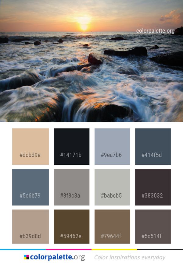 Sea Body Of Water Color Palette