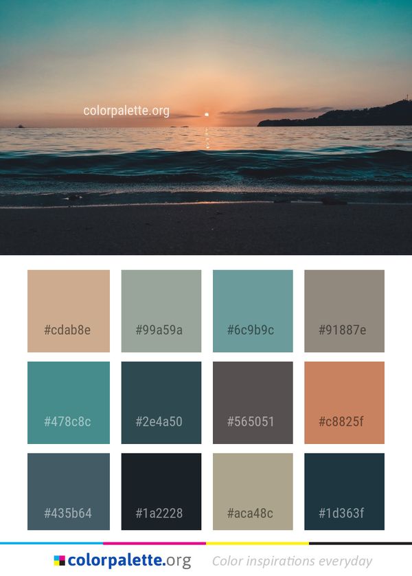 Sea Horizon Sky Color Palette