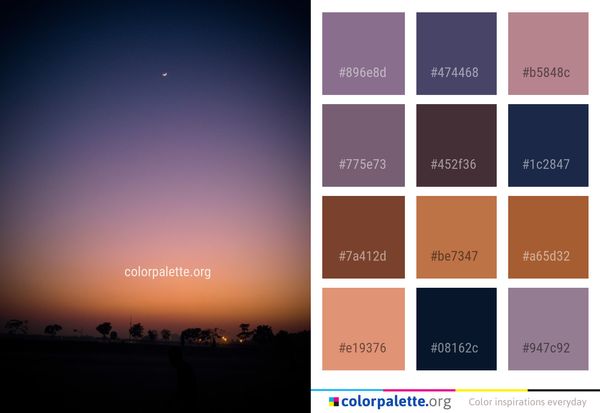 Sky Atmosphere Horizon Color Palette