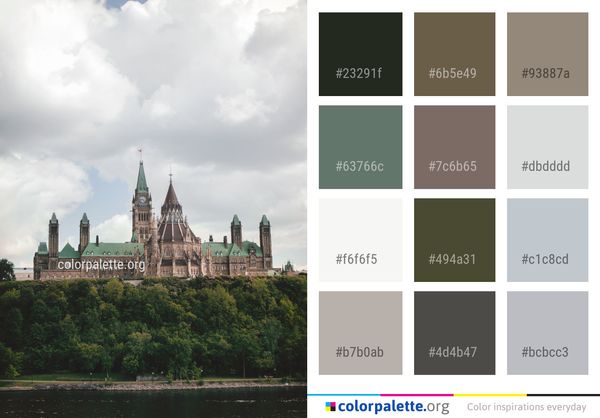 Sky Landmark Cloud Color Palette
