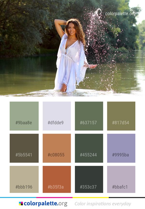 Water Nature Woman Color Palette
