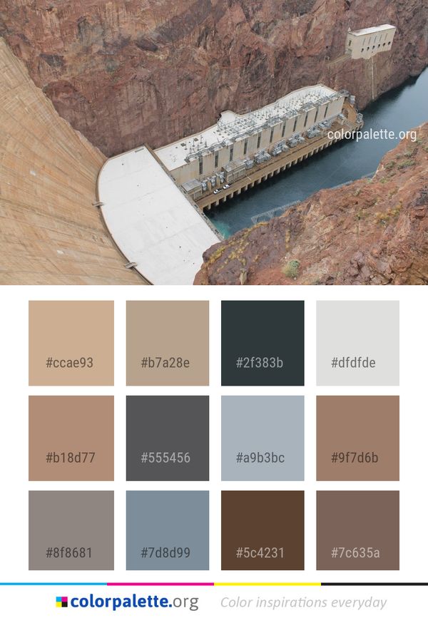 Dam Water Resources Fixed Link Color Palette