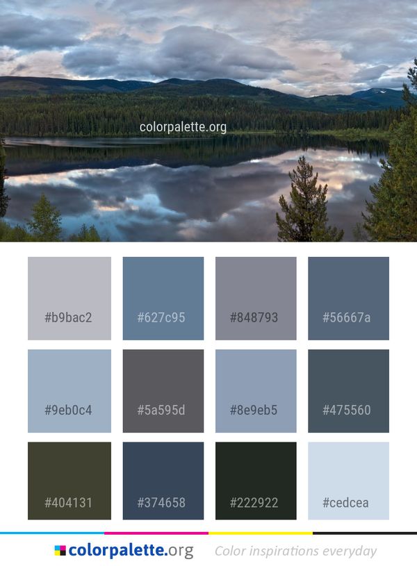 Reflection Highland Nature Color Palette